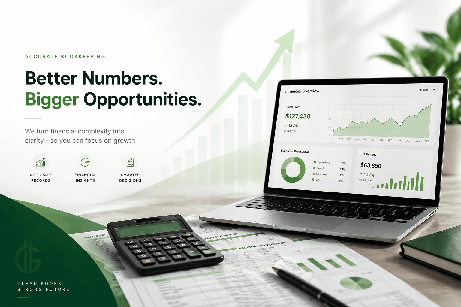 B4nks Ledger — Better Numbers. Bigger Opportunities.